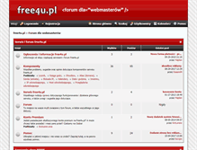 Tablet Screenshot of forum.free4u.pl
